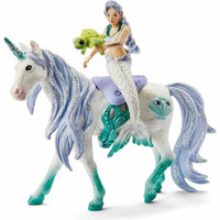 Figur Schleich 42509 Mermaid on sea unicorn Einhorn 4 Stücke