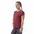 Damen Kurzarm-T-Shirt Reebok Work Mesh Dunkelrot