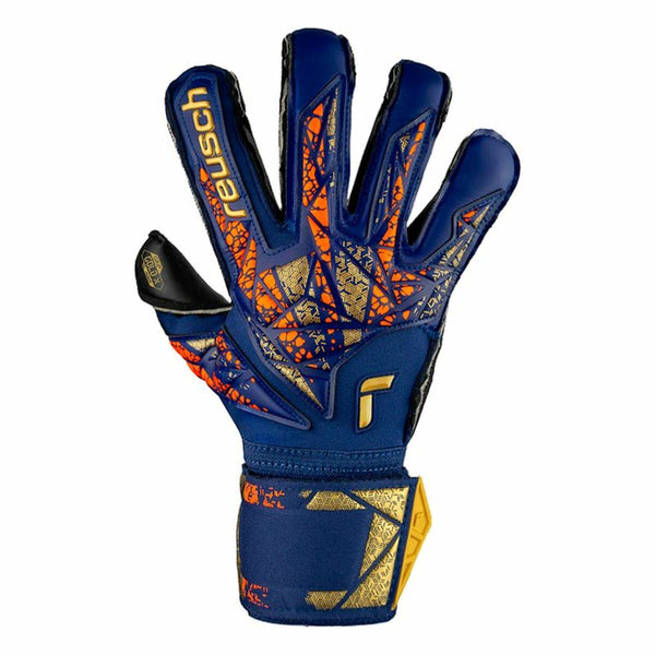 Torwarthandschuhe Reusch Attrakt Gold X Blau Erwachsene