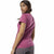 Damen Kurzarm-T-Shirt Reebok Linear Hot Pink