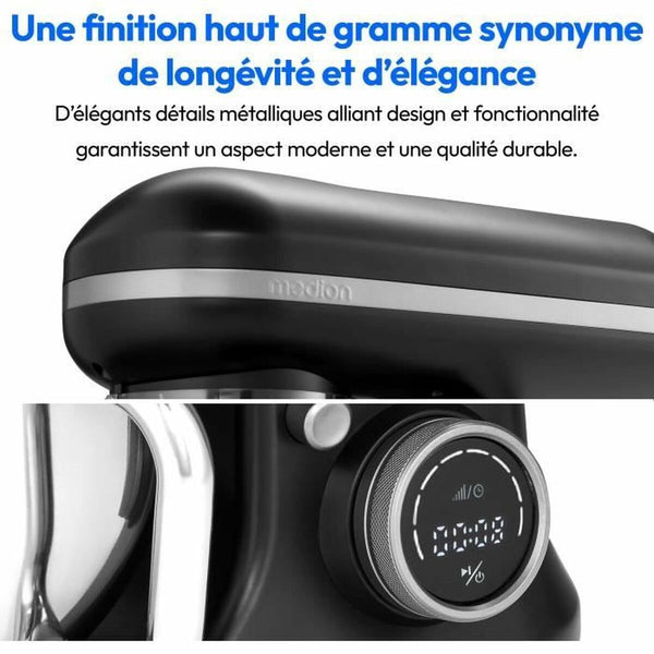 Küchenmaschine Medion MD18420 noir 1200 W 5 L