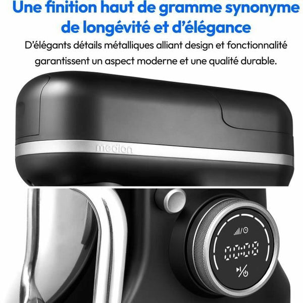 Küchenmaschine Medion MD18430 Schwarz 1200 W 5 L