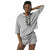Damen Sweater mit Kapuze Reebok Wor Dunkelgrau