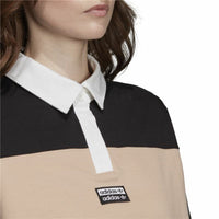Damen Kurzarm-Poloshirt Adidas Originals Cropped Damen Schwarz