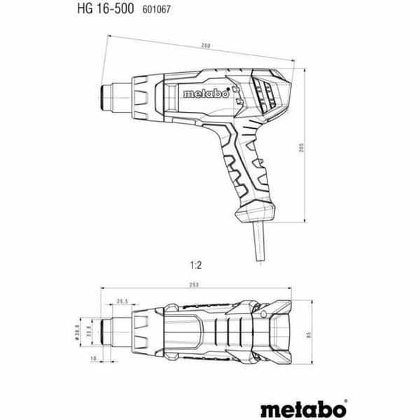 Heißluftgebläse Metabo HG 16-500 1600 W