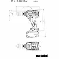 Schraubendreher Metabo BS 18 LTX-3 BL I