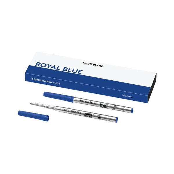 Nachfüllung für Kugelschreiber Montblanc ROYAL BLUE Blau 2 Stück