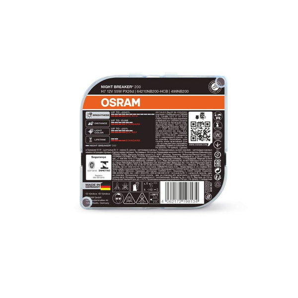 Autoglühbirne Osram O64210NB200HCB 55 W PX26D 3550 K 12 V (2 Stück)