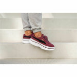Casual Damenturnschuh Puma Sportswear Deva Suede Dunkelrot