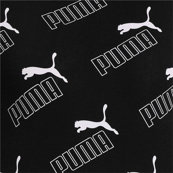 Damen Kurzarm-T-Shirt Puma Amplified AOP LS Fitted  Schwarz