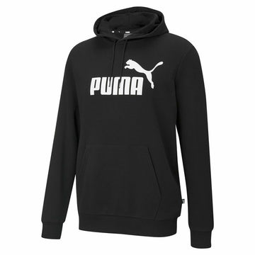 Herren Sweater mit Kapuze Puma Essentials Big Logo Schwarz