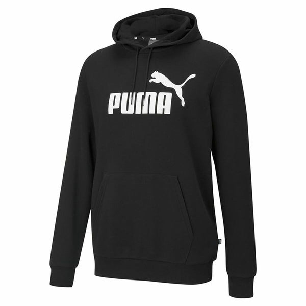 Herren Sweater mit Kapuze Puma Essentials Big Logo Schwarz