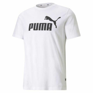 Kurzärmliges Sport T-Shirt Puma ESS LOGO TEE 586666 02 Weiß