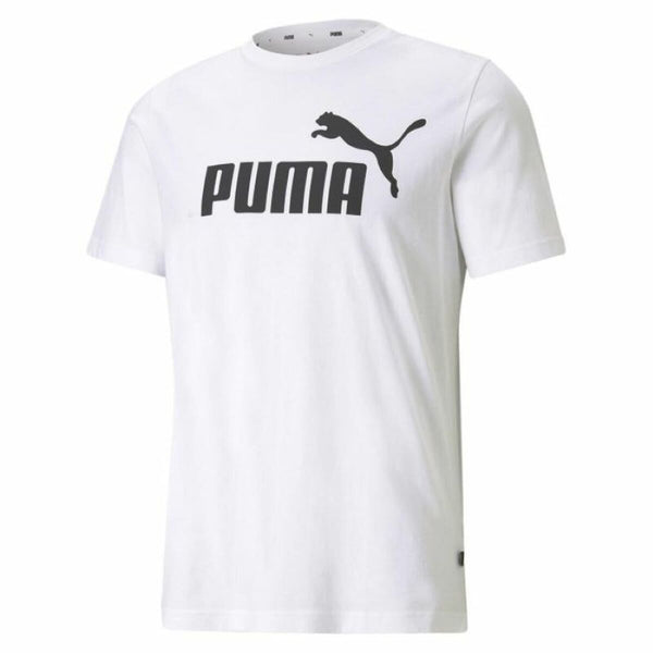 Kurzärmliges Sport T-Shirt Puma ESS LOGO TEE 586666 02 Weiß