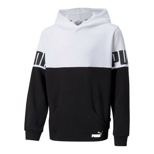 Jungen Sweater mit Kapuze Puma Colorblock Weiß