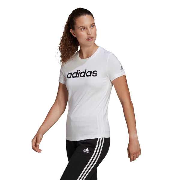 Damen Kurzarm-T-Shirt Adidas GL0768 Weiß