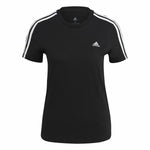 Damen Kurzarm-T-Shirt Adidas 3S T Schwarz