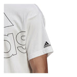 Herren Kurzarm-T-Shirt Adidas Giant Logo Weiß