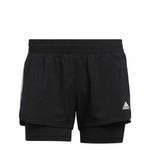 Damen-Sportshorts Adidas Pacer Schwarz