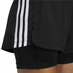 Damen-Sportshorts Adidas Pacer Schwarz