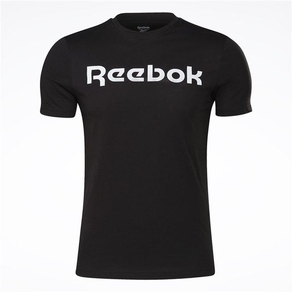 Herren Kurzarm-T-Shirt Reebok Graphic Series Linear Logo Schwarz