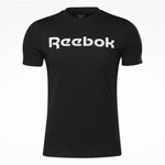 Herren Kurzarm-T-Shirt Reebok Graphic Series Linear Logo Schwarz