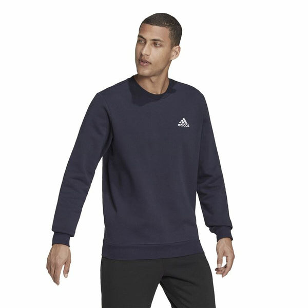 Herren Sweater ohne Kapuze Adidas Feelcozy Schwarz