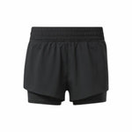 Damen-Sportshorts Reebok Wor Run 2 In 1 Short Schwarz