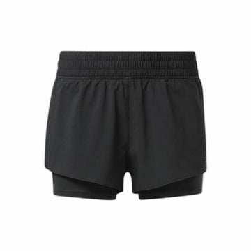 Damen-Sportshorts Reebok Wor Run 2 In 1 Short Schwarz