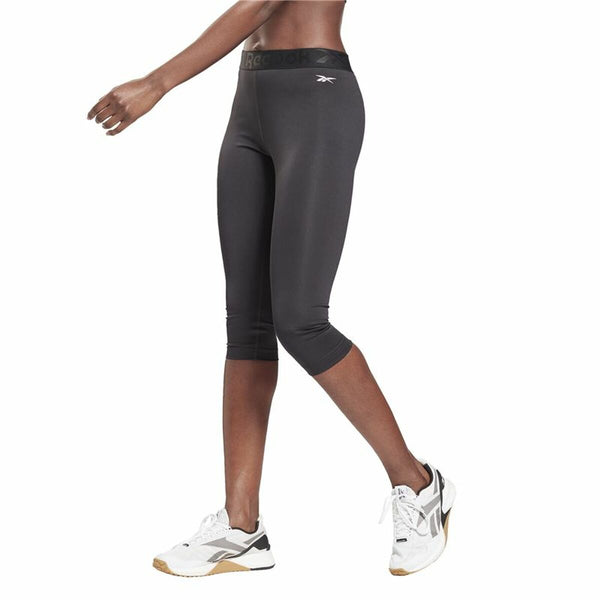 Sporthose Damen Reebok Capri Night Schwarz