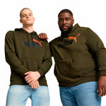 Herren Sweater mit Kapuze Puma Ess+ 2 Col Big Logo Braun