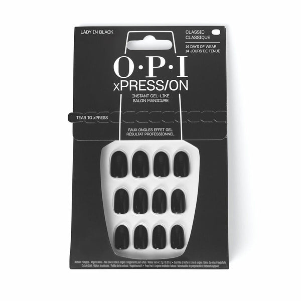 Falsche Nägel Opi #Lady in Black Lady In Black 30 Stücke