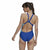 Damen Badeanzug Adidas Colorblock Blau