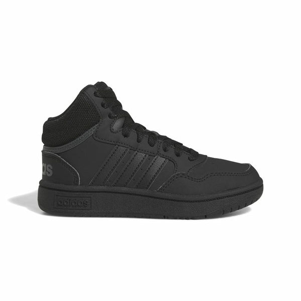 Kinder Sportschuhe Adidas Hoops 3.0 Mid Schwarz