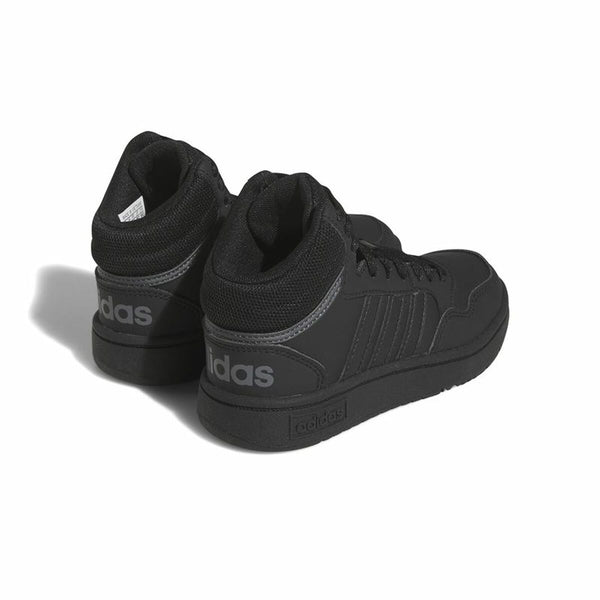 Kinder Sportschuhe Adidas Hoops 3.0 Mid Schwarz