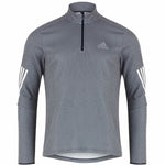 Herren Langarm-T-Shirt Adidas Training Grau