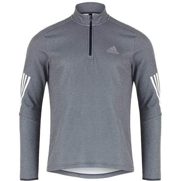 Herren Langarm-T-Shirt Adidas Training Grau
