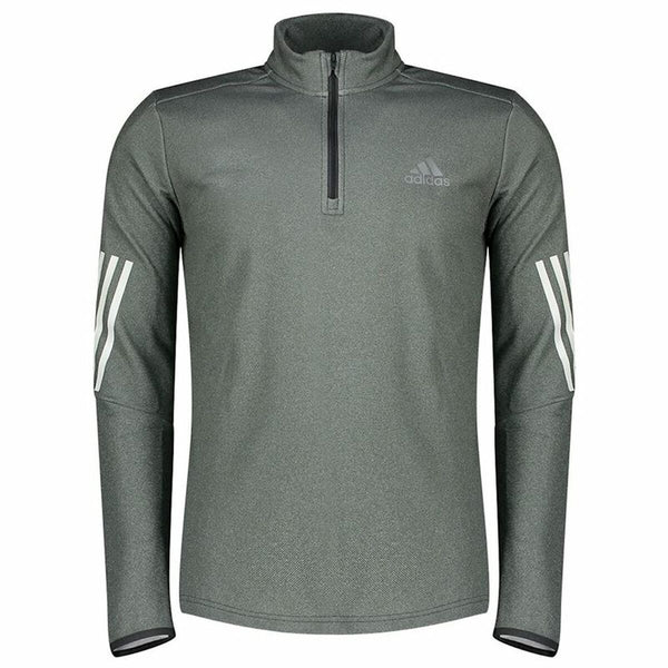 Herren Langarm-T-Shirt Adidas Training Grau