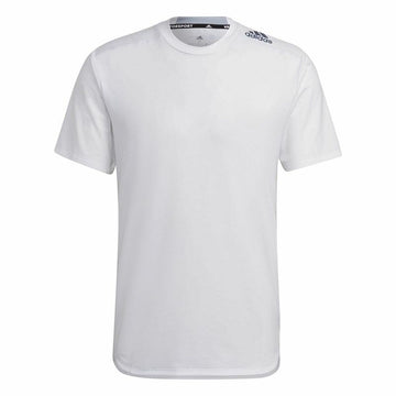 Herren Kurzarm-T-Shirt Adidas D4T Weiß