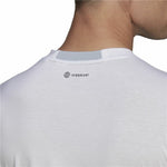 Herren Kurzarm-T-Shirt Adidas D4T Weiß