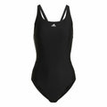 Damen Badeanzug Adidas 3S Mid Suit Schwarz