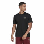 Herren Kurzarm-T-Shirt Adidas Essentials Feel Comfy Schwarz