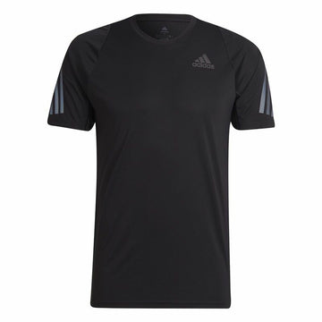Herren Kurzarm-T-Shirt Adidas Run Icon Schwarz