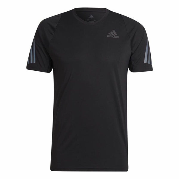 Herren Kurzarm-T-Shirt Adidas Run Icon Schwarz