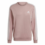 Herren Sweater ohne Kapuze Adidas Essentials French Terry 3 Stripes Rosa