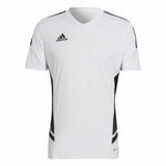 Kurzärmiges Fußball T-Shirt für Männer Adidas Con22 Weiß