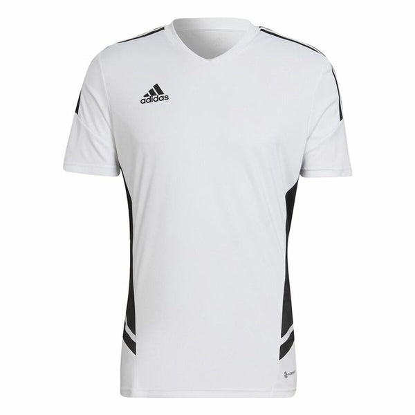 Kurzärmiges Fußball T-Shirt für Männer Adidas Con22 Weiß