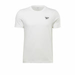 Herren Kurzarm-T-Shirt Reebok Identity Left Chest Logo Weiß