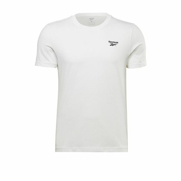 Herren Kurzarm-T-Shirt Reebok Identity Left Chest Logo Weiß