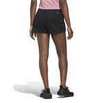 Damen-Sportshorts Adidas Pacer 3 Stripes Knit Schwarz